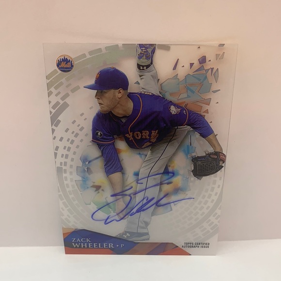 2014 Topps High Tek Zack Wheeler Mets On Card Auto #HT-ZW...